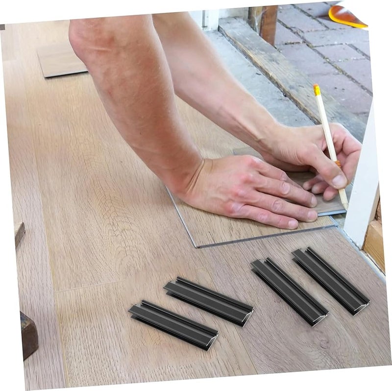 Housoutil 4pcs Aluminum Alloy Baseboard Corner Blocks Easy Install Cabinet Skirting Connectors - Image 3